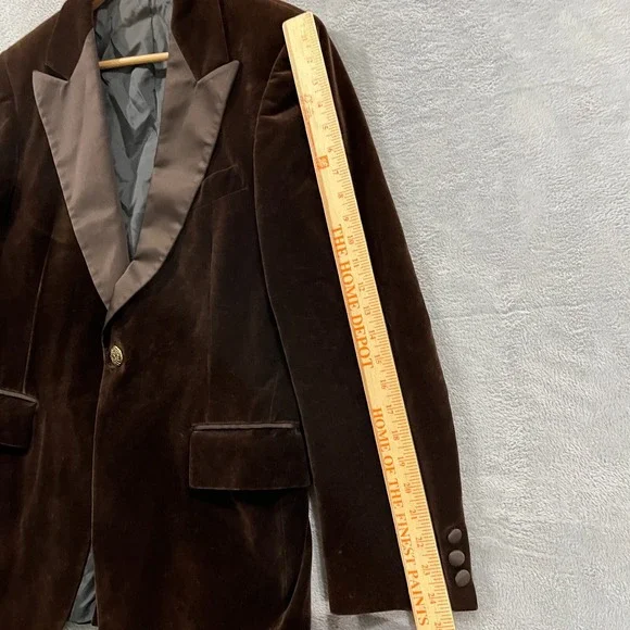 VTG 1970s After Six Tuxedo Mens 40R Jacket Velvet Formal Jacket Preppy USA Made‎ - Picture 9 of 14